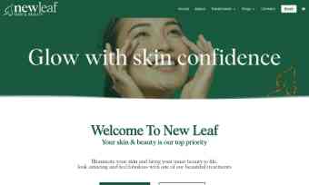 New Leaf Website Screenshot